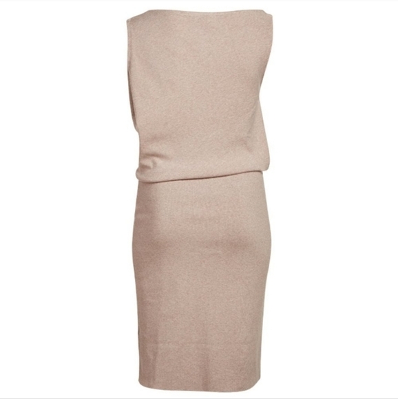 Reiss Claudine Draped stretch-jersey bodycon dress Size Small in Neutral - Picture 5 of 10